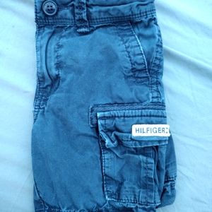 Boys Navy Denim Shorts